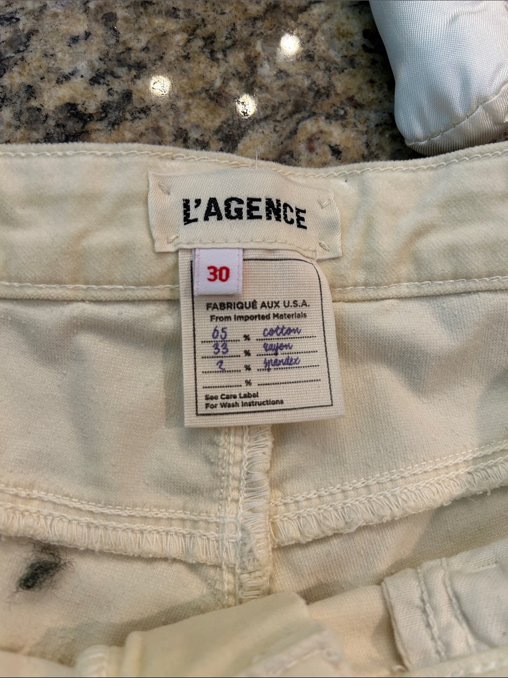 L’agence Sz 30 Butter Yellow High-Rise Boot Cut Velvet Trouser - Picture 5 of 6